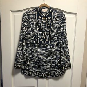 Beautiful navy and white Tory Burch tunic